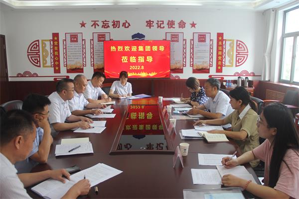 集團領導蒞臨公司調研業(yè)務經營工...